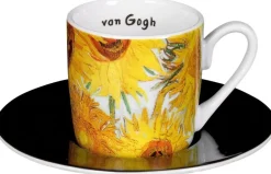 4 Espressotassen mit Künstlermotiven nach van Gogh