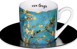 4 Espressotassen mit Künstlermotiven nach van Gogh