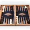 Backgammon, Schwarzeiche mit Walnussintarsien