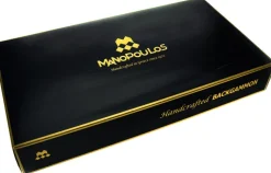 Backgammon, Schwarzeiche mit Walnussintarsien