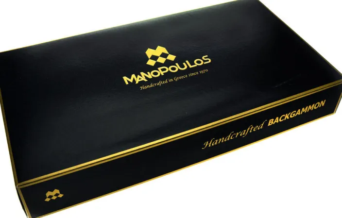 Backgammon, Schwarzeiche mit Walnussintarsien