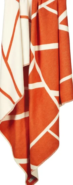 Baumwolldecke »Twig«, Zimtrot