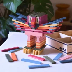 Bunte Holzbausteine 100er Kasten