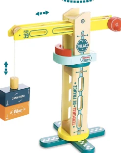 Container-Kran aus Holz »Vilacity«