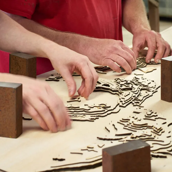 3-D Holzkarte »Sylt«