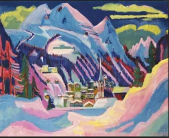 Ernst Ludwig Kirchner: Bild ​»Davos im Winter«, 1923