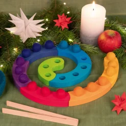 Farbsortierspiel und Adventsspirale