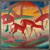 Franz Marc: ​ Bild »Rote Rehe I« (1910)