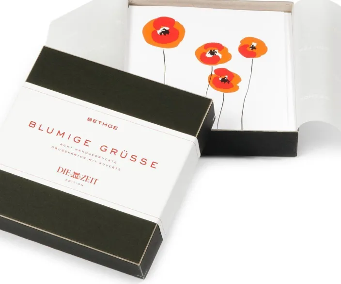 Grußkarten-Set »Blumige Grüße«, 8-teilig