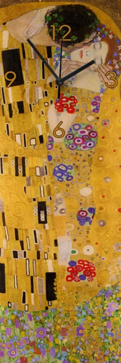 Gustav Klimt: Wanduhr »Der Kuss«