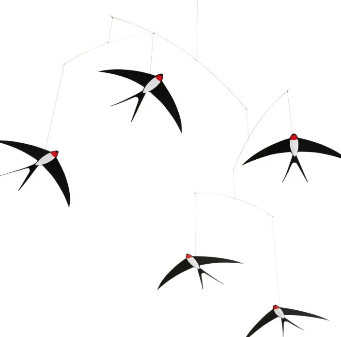 Hanging Art »Fliegende Schwalben«