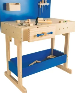 Kinderwerkbank mit echtem Werkzeug