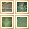 Klimt, Gustav: 4 Landschaftsbilder im Set