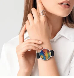 Künstler-Armbanduhr Emil Nolde: »Meer mit zwei Dampfern«