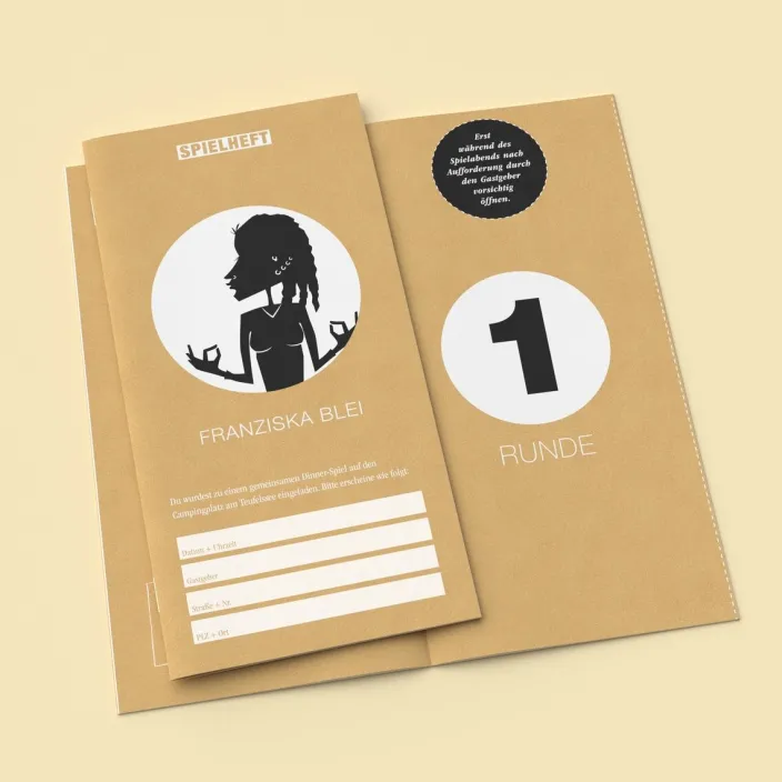 Krimi-Dinner Spiel »Dauercamper, Dosenbier und eine Leiche«