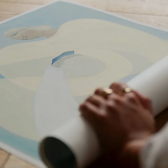 Lind, Sofia: »Hold You - Blue« mit Rahmen