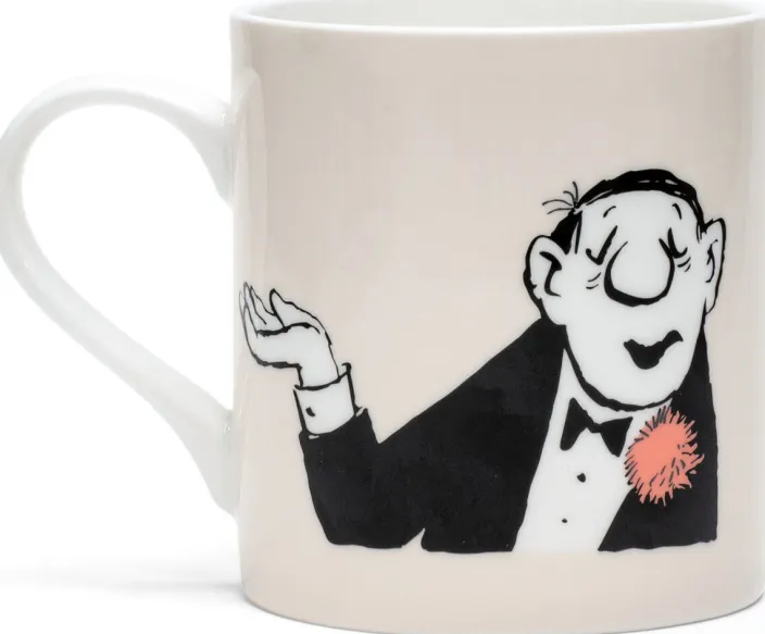 Loriot: 2 Becher mit Künstlermotiven »Rosenkavalier« & »Conférencier« im Set, Porzellan