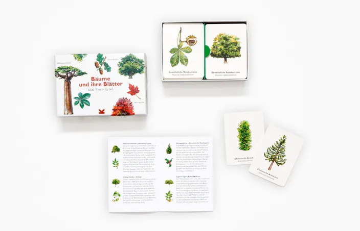 Memo-Spiel »Bäume und ihre Blätter«