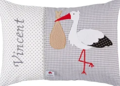 Namenskissen »Storch«