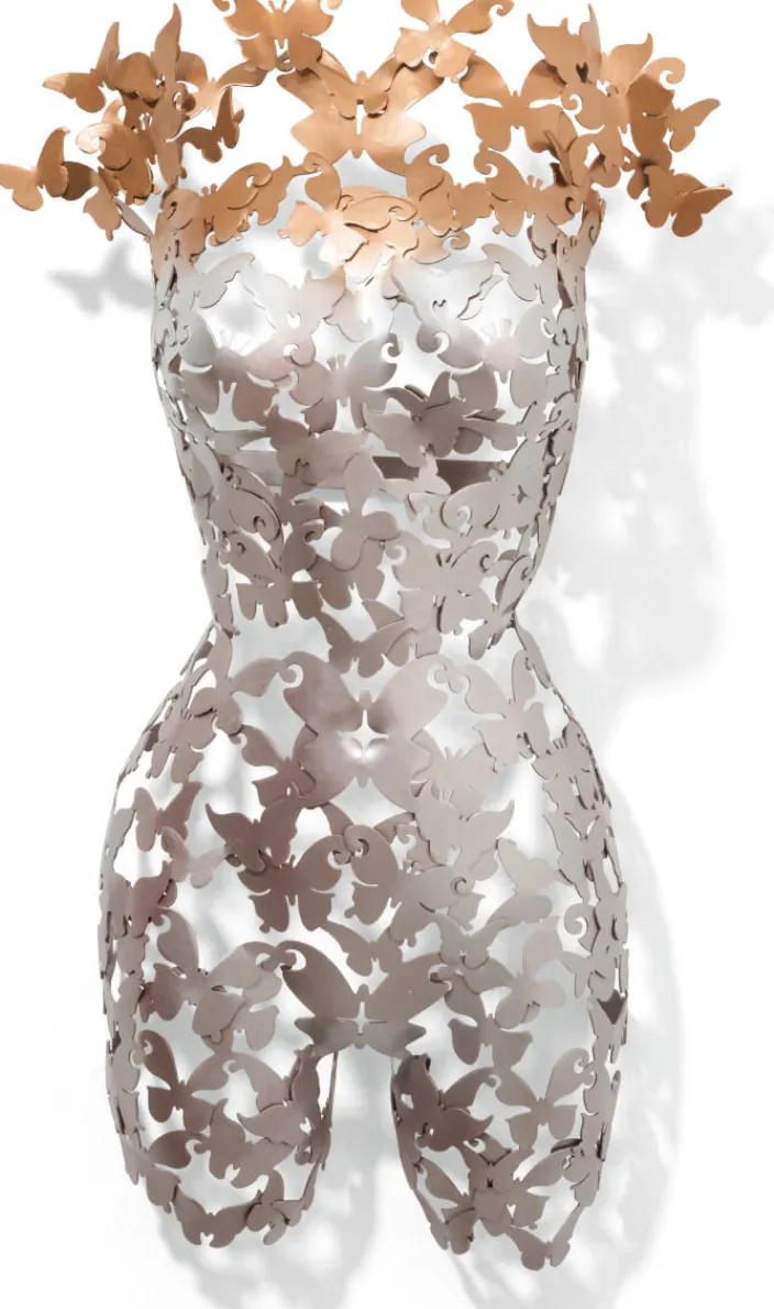 Oliver Franneck: 3D-Wandskulptur »Miss Papillon« (2023)