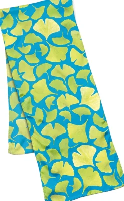 Petra Waszak: Seidenschal »Ginkgo«