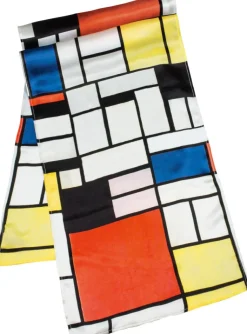 Piet Mondrian: Seidenschal »Komposition mit Rot, Gelb, Blau und Schwarz«