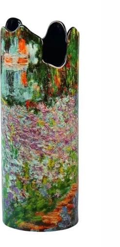 Porzellanvase »Irisbeet in Monets Garten«, nach Claude Monet
