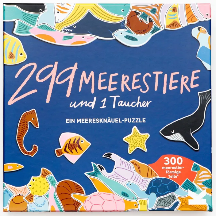Puzzle »299 Meerestiere und 1 Taucher«