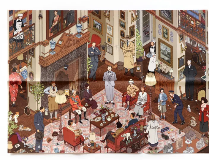 Puzzle »Die Welt von Hercule Poirot«