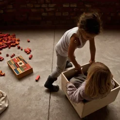 Regenbogen Holzbausteine - 63 Stück
