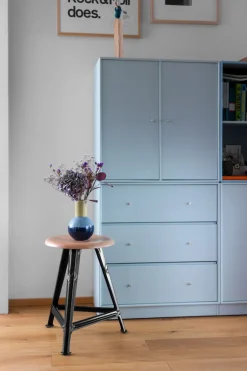 Rowac-Schemel »Eiche Mattschwarz«