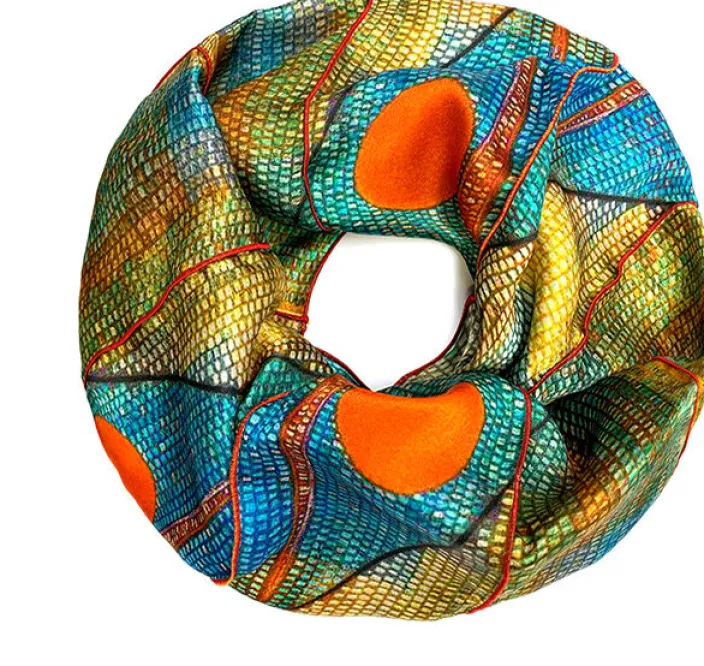 Rundschal nach Paul Klee »Ad Parnassum«