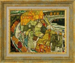 Schiele, Egon: »Der Häuserbogen (Inselstadt)«, 1915