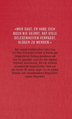 Schneider, Peter: Denken mit dem eigenen Kopf