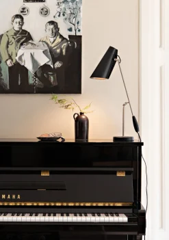 Schwarze Tischlampe »Birdy«