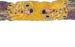 Seidenschal »Der Kuss«, nach Gustav Klimt