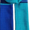 Seidenschal in Blau und Türkis