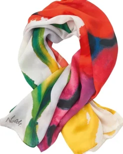 Seidentuch »Schwertlilien und drei Mohnblüten« nach Nolde