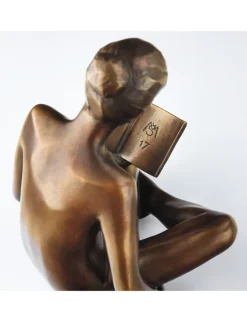 SIME: Skulptur »Lesende«, Bronze