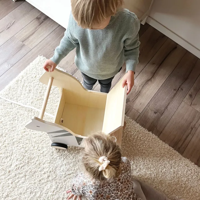 Spielzeugkiste mit Rollen Zebra »Wildlife«