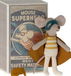 »Superheldmaus« in Streichholzschachtel