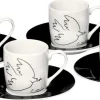 4-teiliges Espressotassen-Set »La Colombe de la Paix«, nach Pablo Picasso