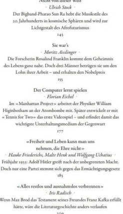 »Und plötzlich ist die Welt eine andere«: Sternstunden der Menschheit