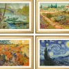 van Gogh, Vincent: 4 Landschaftsbilder im Set