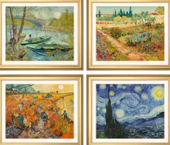 van Gogh, Vincent: 4 Landschaftsbilder im Set