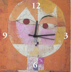 Wanduhr »Baldgreis« nach Paul Klee