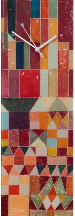 Wanduhr »Burg und Sonne« nach Klee