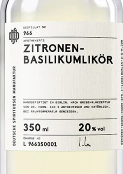 Zitronen-Basilikumlikör »966«
